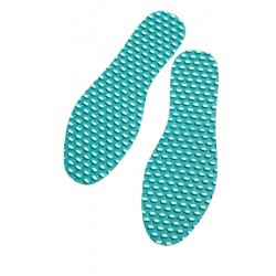 Turquoise and White Inner Soles - SALE PRICE